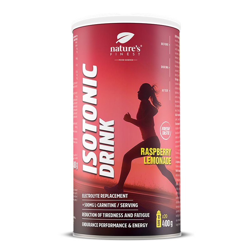 Isotonic raspberry lemonade